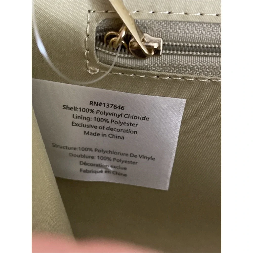 NWT CXL By‎ Christian Lacroix Glam Gold Caviar Clutch W/ Crossbody Chain  $78